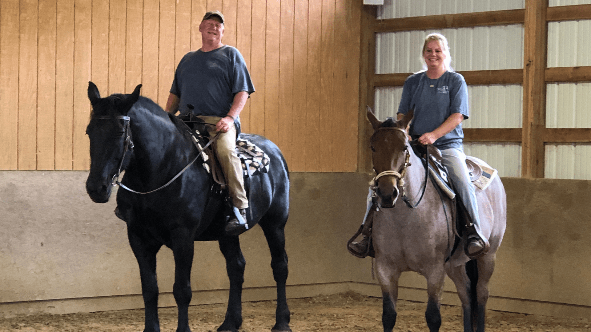 Inside the stables at Rivers Pointe Estates a horseback riding community