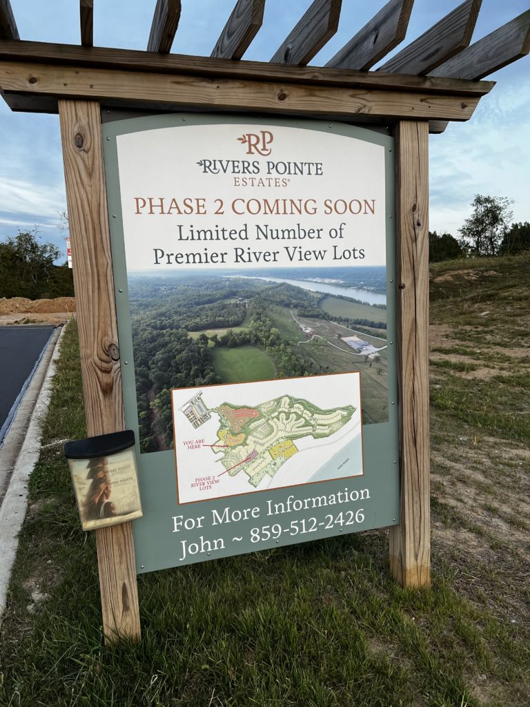 riverview lots phase 2 sign
